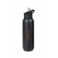 TOLEDO - Hans Larsen Double Wall Bottle with Straw  600 ml - Black