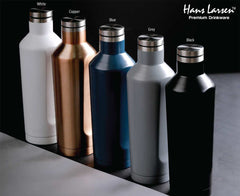Custom Printed Galati - Hans Larsen Stainless Steel Water Bottle - Stainless Steel | Exhibitions, Conferences, Corporate Events | Yalla Printing UAE