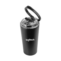 MARBELLA - Hans Larsen Double Wall Tumbler with Sip Lid 600 ml - Black