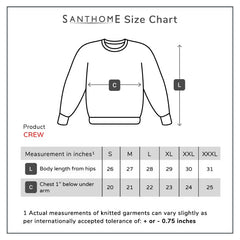 Custom Printed CREW - Santhome Unisex Crewneck Fleece Sweatshirt | Custom Apparel Branding | UAE Delivery | Yalla Printing UAE
