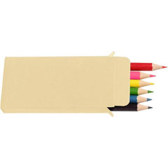 Custom Printed Roca - Giftology Set Of Color Pencils & Crayons In Lemongrass Paper Box - Portable Structure | Custom Packaging Printing | Free Design Support | Yalla Printing UAE