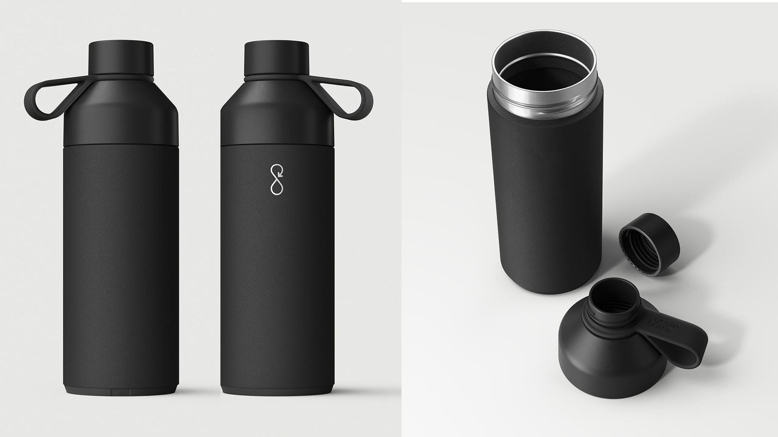 Ocean Bottle 1l - Obsidian Black
