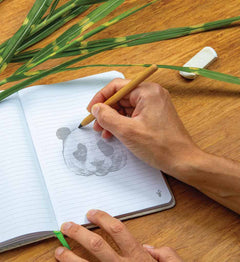 Custom Printed Eternity - Eco - Neutral Bamboo 100X Long Lasting Pencil - Bamboo | Logo Branding Corporate Gift | UAE Delivery | Yalla Printing UAE