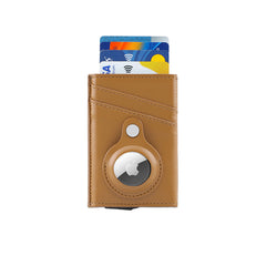 Tromsi - Santhome® Pu Card Holder With Santhome Tag Pocket - Tan