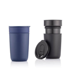 Custom Printed Savona - Hans Larsen Premium Ceramic Tumbler With Recycled Protective Sleeve 12Oz - Ceramic | Exhibitions, Conferences, Corporate Events | Yalla Printing UAE