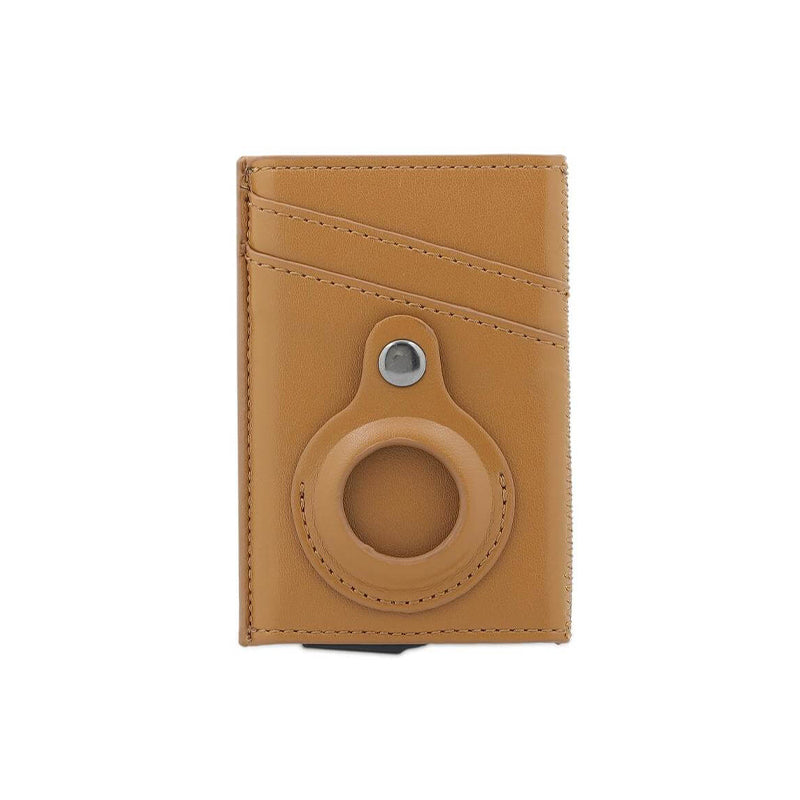 Tromsi - Santhome® Pu Card Holder With Santhome Tag Pocket - Tan