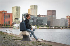 Xddesign Bobby Hero Anti-theft Backpack In RPET Material Navy Blue | Custom Branded Bag | UAE Delivery | Yalla Printing UAE