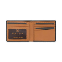 Custom Printed Cross Soft Grain Leather Two - Tone 8Cc Bifold Wallet | Exhibitions, Conferences, Corporate Events | Yalla Printing UAE