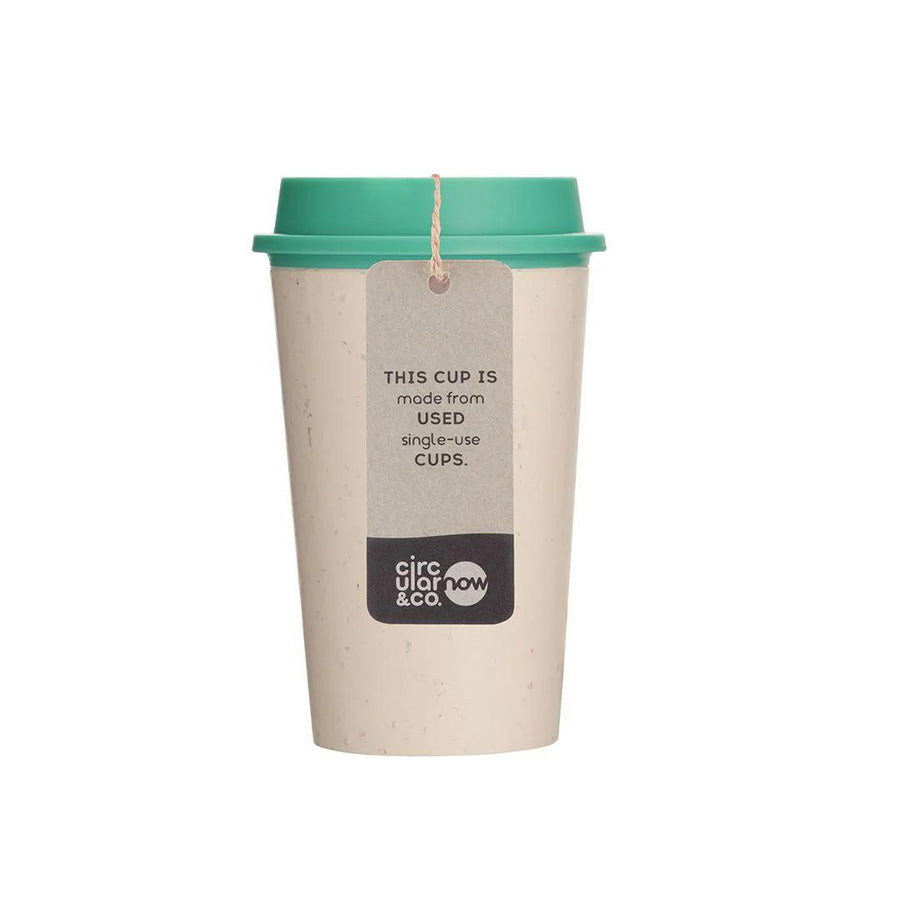 Mugs – Circular NOW Cup 12oz Cream & Happy Mint | Custom Packaging Printing | Free Design Support | Yalla Printing UAE