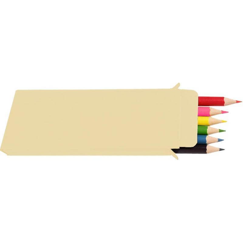 Custom Printed Roca - Giftology Set Of Color Pencils & Crayons In Lemongrass Paper Box - Portable Structure | Custom Packaging Printing | Free Design Support | Yalla Printing UAE