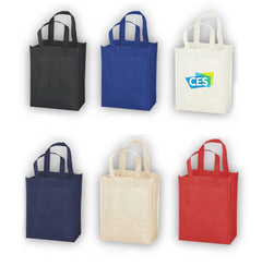Custom Printed Non-woven Shopping Bag Vertical Black – Personalized Non-woven Shopping Bag Vertical Black | Yalla Printing, Dubai UAE