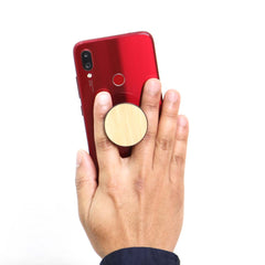 Custom Printed Vardo - Giftology Phone Pop Grip With Bamboo Surface 3M - Bamboo | Exhibitions, Conferences, Corporate Events | Yalla Printing UAE
