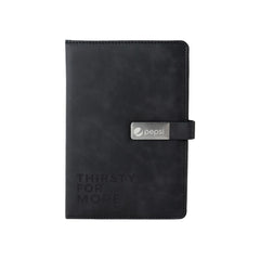 WINDSOR - Giftology A5 PU Magnet Closure Notebook - Black
