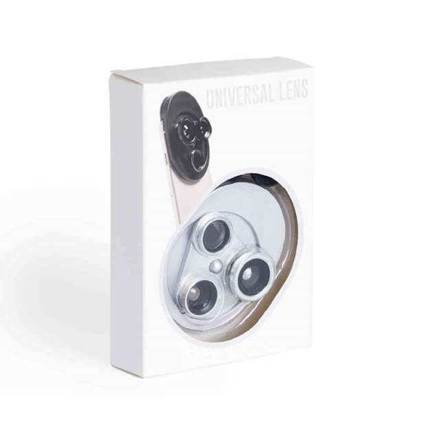 Custom Printed Depok - Universal Lens System For Smartphone 4 - In - 1 Silver | Exhibitions, Conferences, Corporate Events | Yalla Printing UAE