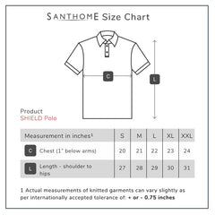 Custom Printed Santhome Shield Polo Shirt With Heiq Viroblock Tech (Anti - Viral) | Logo Branding Corporate Gift | UAE Delivery | Yalla Printing UAE