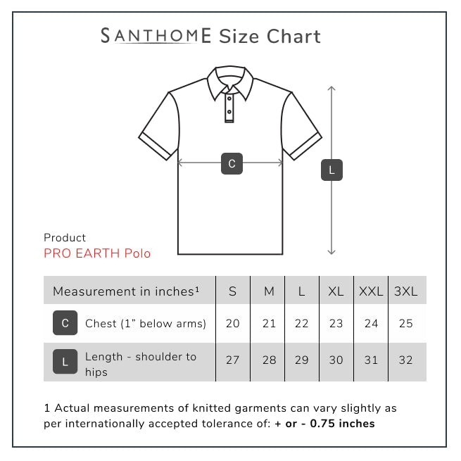Custom Printed Santhome Pro Earth (Mens) - The Fully Recycled Polo Shirt - Premium Polyester Fabric | Exhibitions, Conferences, Corporate Events | Yalla Printing UAE