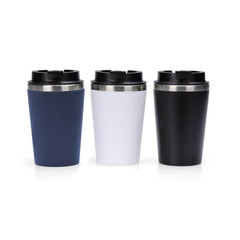 Moss - Giftology Steel/pp Double Wall Tumbler - 350ml - Navy Blue
