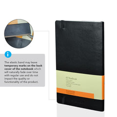 Custom Printed Rulbuk - Santhome Softcover Ruled A5 Notebook Black | Exhibitions, Conferences, Corporate Events | Yalla Printing UAE