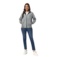 Custom Printed Varsity - Santhome Women's Lightweight Reversible Bomber Jacket - Premium Polyester Fabric | Premium Signage & Display Printing | Free Design Support | Yalla Printing UAE