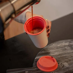 Mugs – Circular NOW Cup 12oz Cream & Caught Out Coral | Custom Packaging Printing | Free Design Support | Yalla Printing UAE