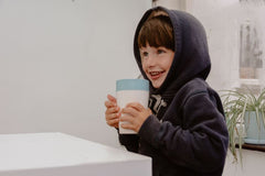 Mugs – Circular Cup 8oz Cream & Faraway Blue | Custom Packaging Printing | Free Design Support | Yalla Printing UAE