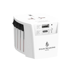 Custom Printed Skross World Travel Adapter Muv USB (Ac) - USB & Type C Ports | Logo Branding Corporate Gift | UAE Delivery | Yalla Printing UAE