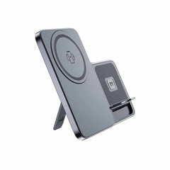 ARGENE - @memorii Magfold 3 in 1 Wireless Charger Stand - Metallic Grey