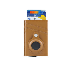 Tromsi - Santhome® Pu Card Holder With Santhome Tag Pocket - Tan