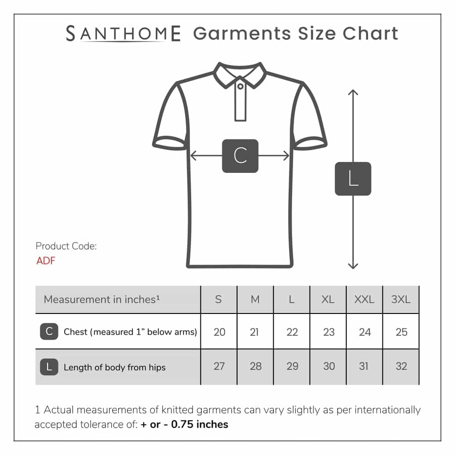 Custom Printed Adf - Santhome All Day Fresh Polo Shirt With UV Protection | Exhibitions, Conferences, Corporate Events | Yalla Printing UAE