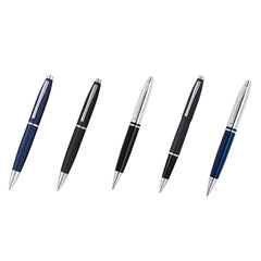 Cross Calais™ Matte Metallic Blue With Polished Chrome Appointments Ballpoint Pen (blue Ink)