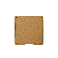 Custom Printed Terevi - Eco - Neutral Set Of 4 Cork Coasters With Cork Stand | Exhibitions, Conferences, Corporate Events | Yalla Printing UAE