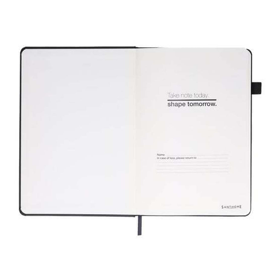Custom Printed Faroe - Santhome A5 Pu Hard Cover Notebook With Pen Loop | Exhibitions, Conferences, Corporate Events | Yalla Printing UAE