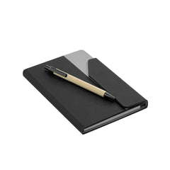 CARLO - Giftology Notepad with Pen and Sticky Note - Black