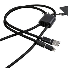 AXON - Giftology USB Type-C Lanyard Cable - Black