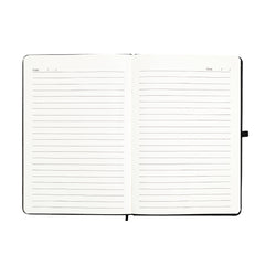 RIPPLE - Giftology A5 Hard Cover Notebook with Metal Plate - Black