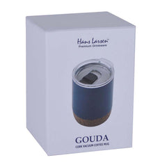 Custom Printed Gouda - Hans Larsen Vacuum Mug With Cork Base - Stainless Steel | Exhibitions, Conferences, Corporate Events | Yalla Printing UAE