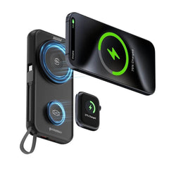 Custom Printed Rotterdam - @Memorii® 10, 000Mah Universal Wireless Powerbank With Inbuilt Cables - Portable Structure | Exhibitions, Conferences, Corporate Events | Yalla Printing UAE