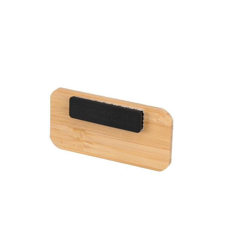Cesa - Fsc-certified Sustainable Bamboo Name Badge With Magnet