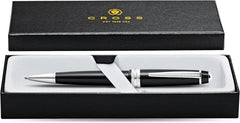 Custom Printed Cross Bailey Light™ Polished Black Resin With Polished Chrome Appointments Ballpoint Pen | Logo Branding Corporate Gift | UAE Delivery | Yalla Printing UAE