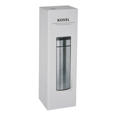 Custom Printed Kovel - Giftology Double Walled Insulated Flask With Temperature Lid - Stainless Steel | Exhibitions, Conferences, Corporate Events | Yalla Printing UAE
