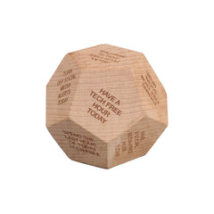 Custom Printed Orli - Eco - Neutral Digital Detox Wooden Dice | Exhibitions, Conferences, Corporate Events | Yalla Printing UAE