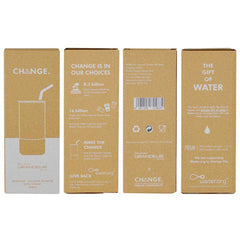 BORCULO - CHANGE Collection Insulated Tumbler with Reusable Straw - Black
