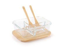 CORNETO – Hans Larsen Glass Lunch Box with Bamboo Cutlery | Custom Packaging Printing | Free Design Support | Yalla Printing UAE