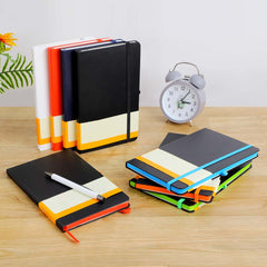 Custom Printed Sukh - Santhome A5 Hardcover Ruled Notebook Black - Green | Exhibitions, Conferences, Corporate Events | Yalla Printing UAE
