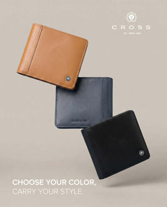 Custom Printed CROSS Leather Clip Wallet - Black – Personalized CROSS Leather Clip Wallet - Black | Yalla Printing, Dubai UAE