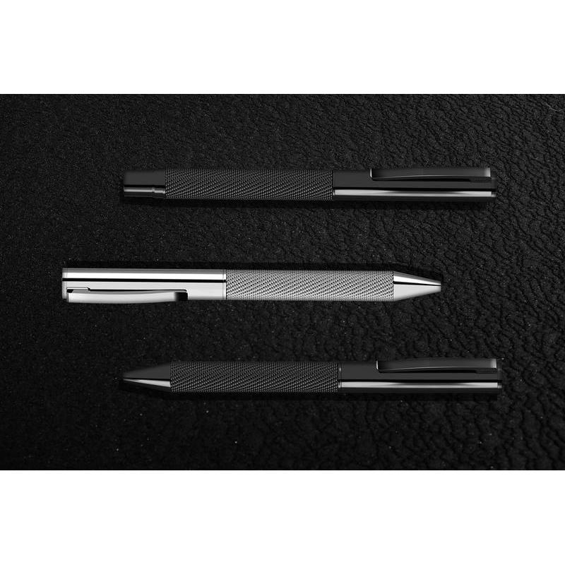 Custom Printed Uma - Mesh R Premium Metal Roller Pen - Stainless Steel | Logo Branding Corporate Gift | UAE Delivery | Yalla Printing UAE