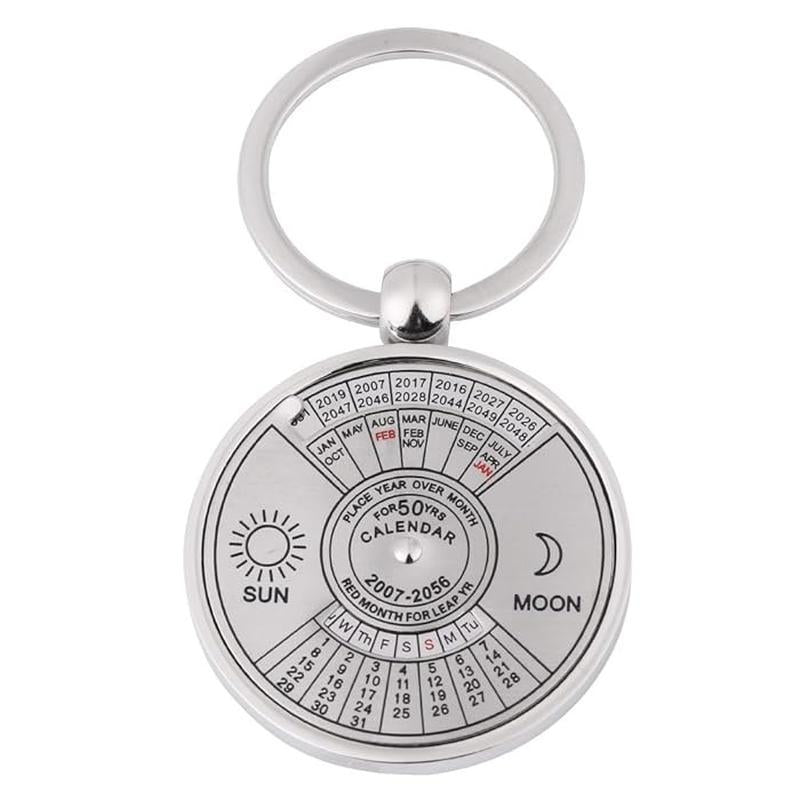 Custom Printed Sligo - 50 Year Perpetual Calendar Keychain - Eco - Friendly RPET | Exhibitions, Conferences, Corporate Events | Yalla Printing UAE