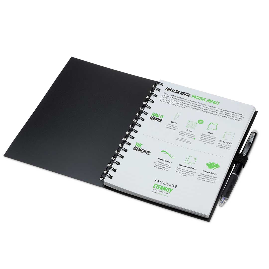 Custom Printed Santhome® Eternity - The Reusable Notebook & Pen Set | Exhibitions, Conferences, Corporate Events | Yalla Printing UAE