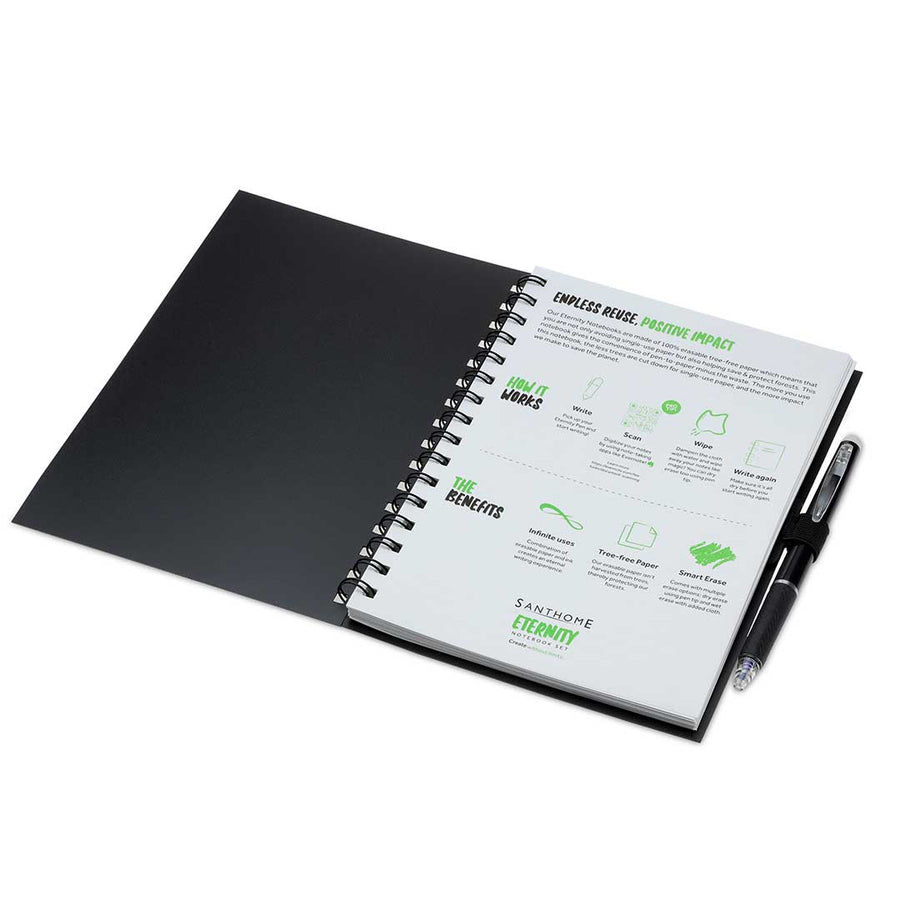 Custom Printed Santhome® Eternity - The Reusable Notebook & Pen Set | Exhibitions, Conferences, Corporate Events | Yalla Printing UAE