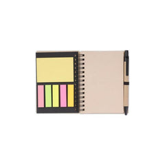 Custom Printed Hassa - Eco - Neutral A6 Notepad & Pen Set With Sticky Note - Kraft Brown Paper | Exhibitions, Conferences, Corporate Events | Yalla Printing UAE